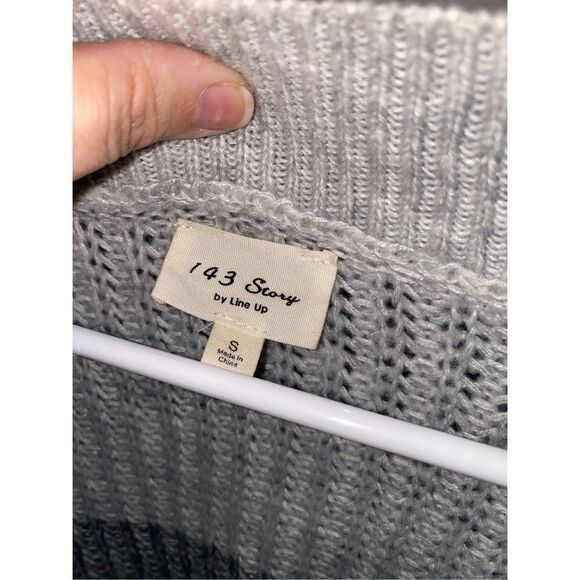 New 143 Story by Line Up Grey Oversized Cardigan - Picture 5 of 6